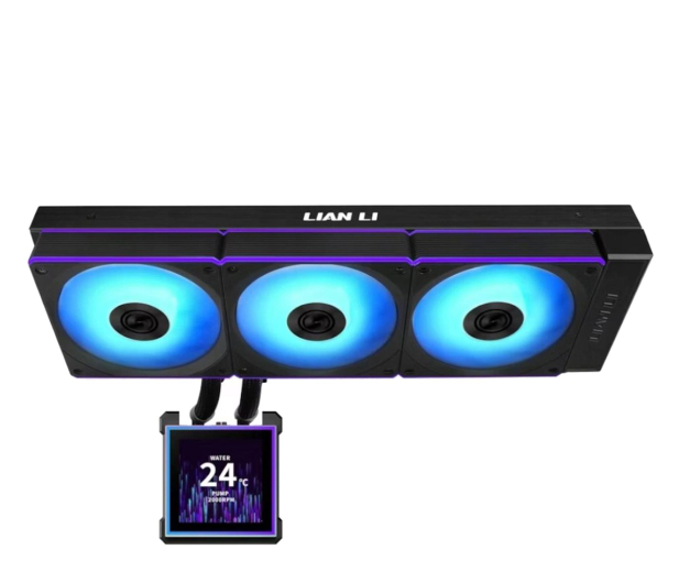 Lian Li HydroShift II LCD-S 360CL RGB LCD Black 3x120mm - 1486801 - zdjęcie 3